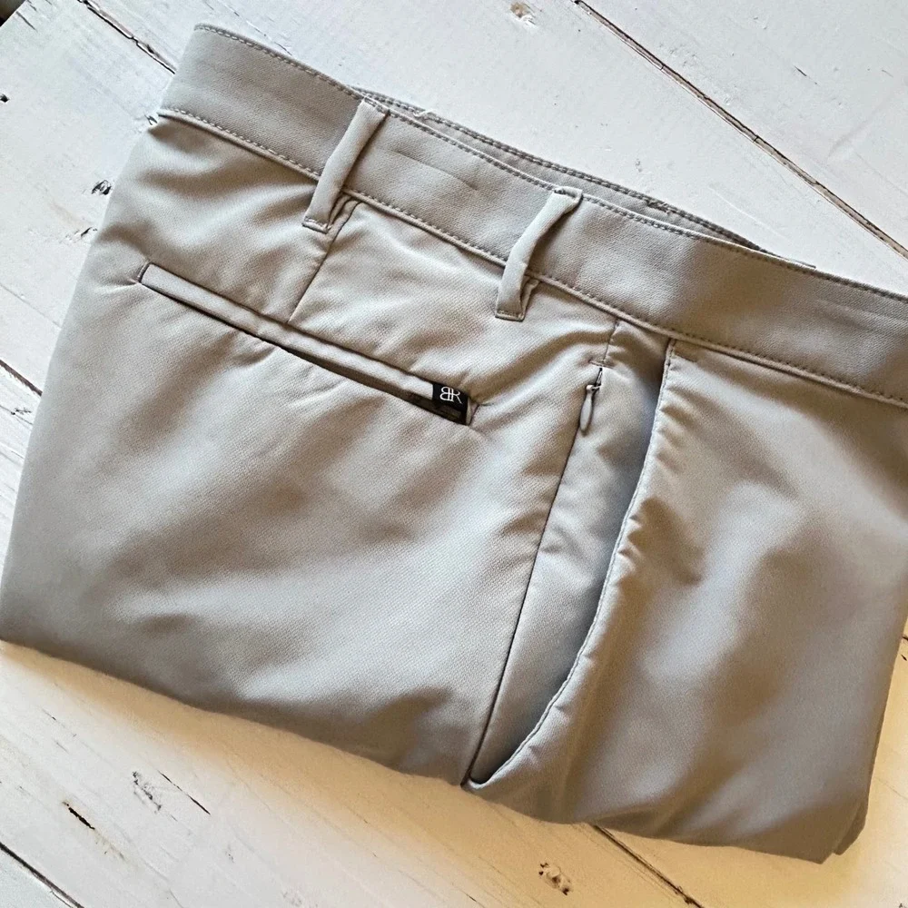 Banana‎ Republic Wari Tech Pants Mens 32x29 Light Khaki Tan Performance Trousers